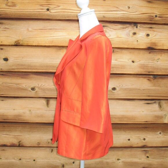 Orange Iridescent Jacket Blazer - Picture 5 of 9